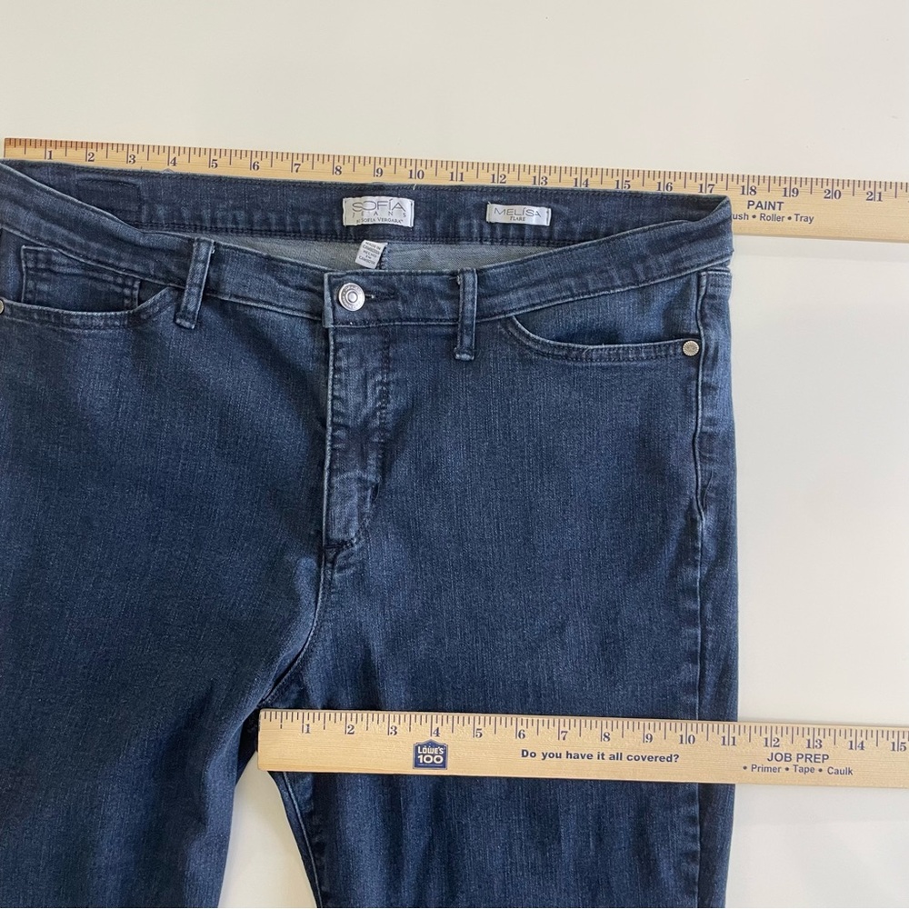 Sofia by Sofia Vergara “Melisa Flare” Dark Blue Jeans, size 16 - Picture 10 of 12